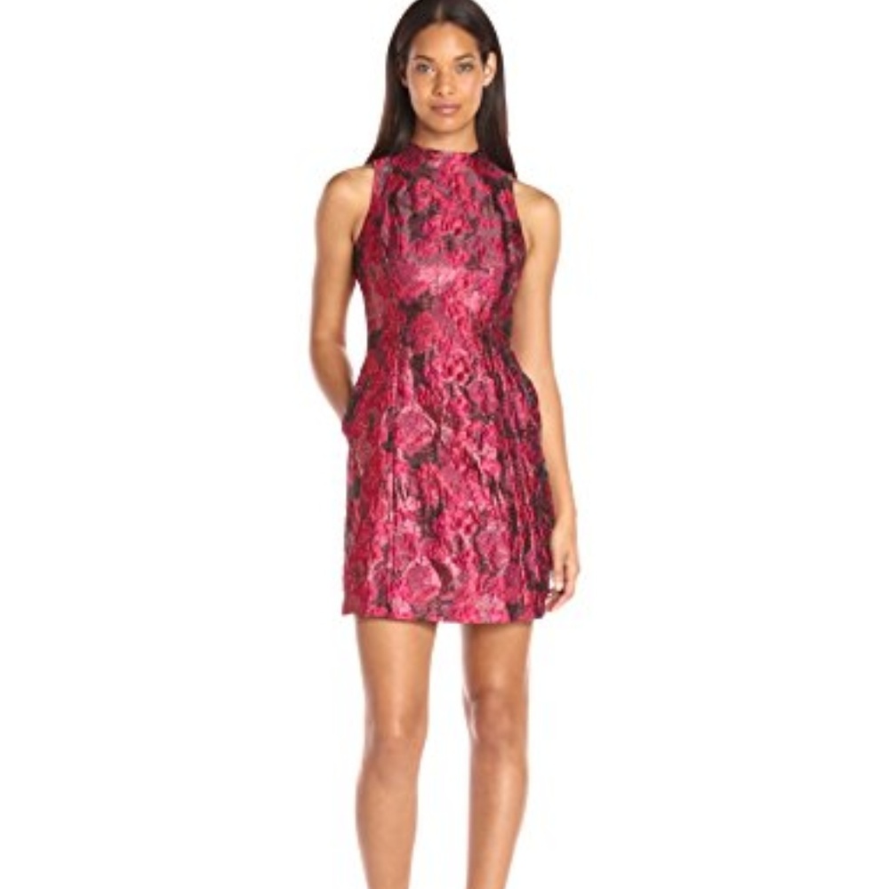 Aidan Mattox Floral Jacquard A-line Dress size 8